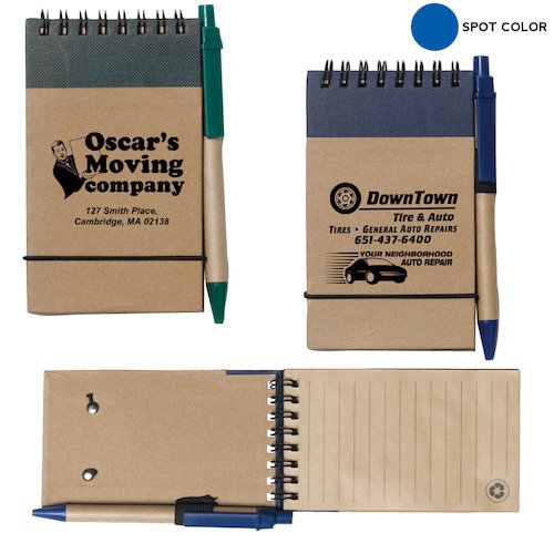 Promotional Recycled Jotter Notepad with Recycled Paper Pen