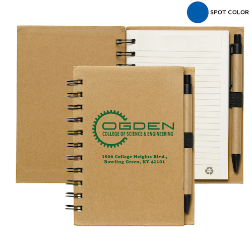 Promotional Recycled Notebook with Recycled Paper Pen