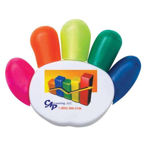 Promotional High 5 Highlighter (4 Color Process)