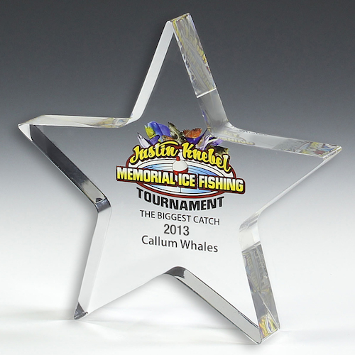 Promotional PhotoImage® Star Paperweight - 5