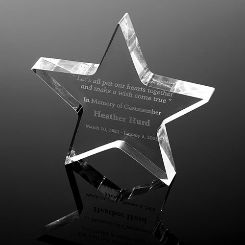 Promotional Star Acrylic Paperweight - 5