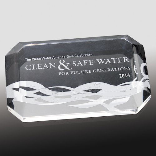 Promotional Beveled Acrylic Paperweight - 4