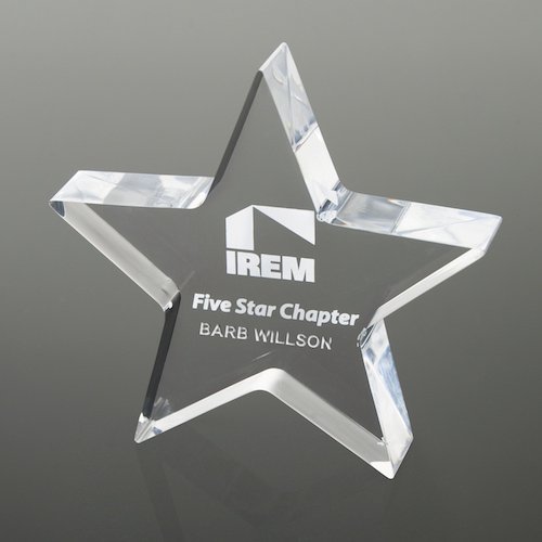 Promotional Star Acrylic Paperweight - 5
