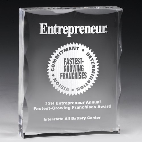 Promotional Scalloped Acrylic Paperweight Award - 4