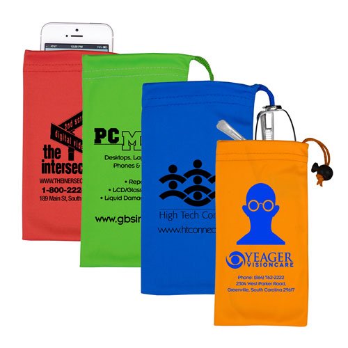 Promotional Microfiber Eye Glass Pouch - Spot Color