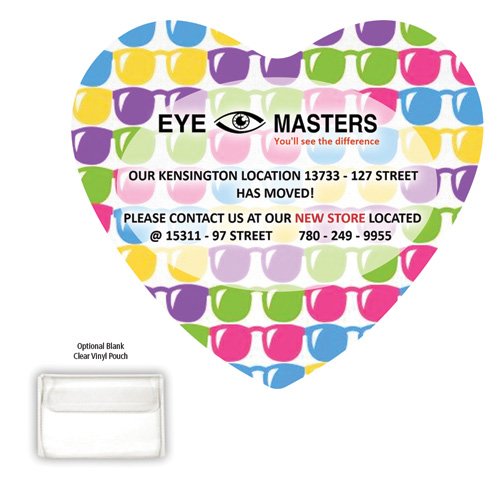 Promotional Heart Shaped Microfiber Cleaning Cloth