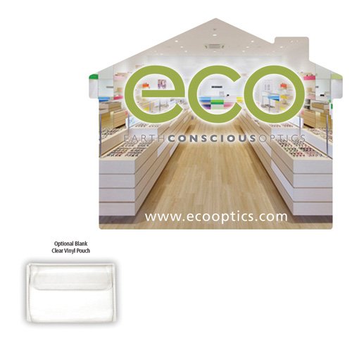 Promotional House Shaped Microfiber Cleaning Cloth 