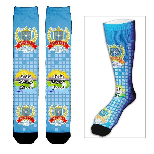 Promotional Dye Sublimated Dress Socks (Pair)