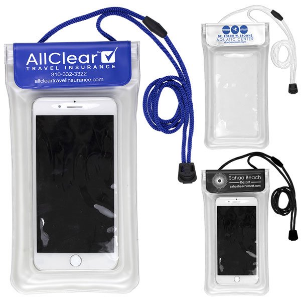 Promotional Yuba Clear Water Resistant Cell Phone Pouch 