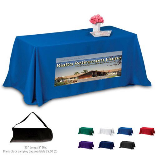 Promotional Throw Style 4-Sided Table Cover - 6FT (4 Color Process)