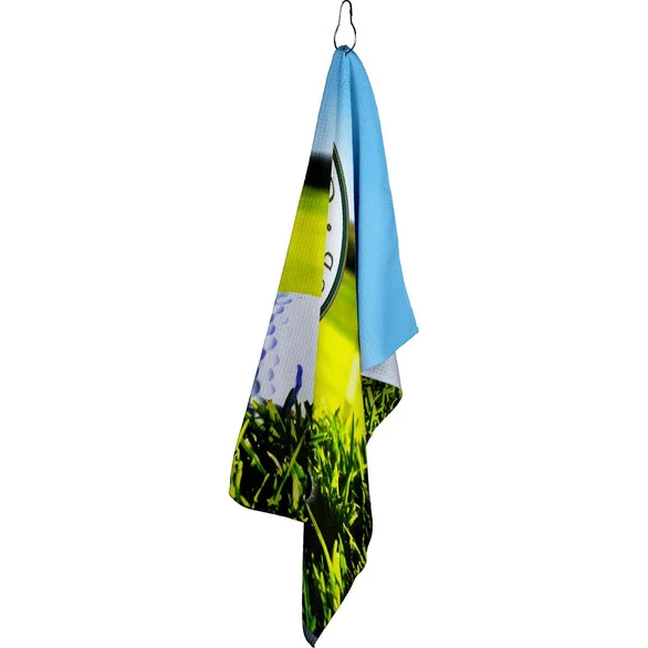 Full-Color Waffle Weave Golf and Sports Towel