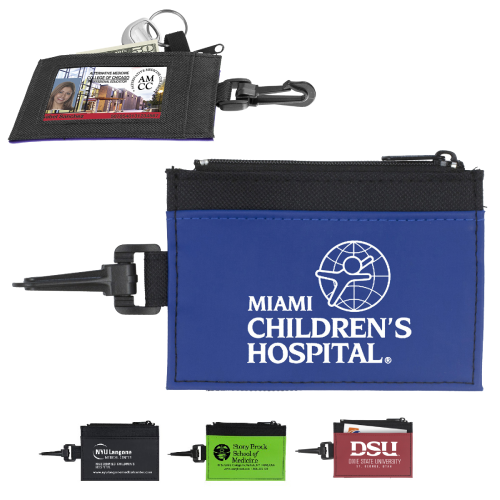 Promotional ID Holder with Zipper Wallet 