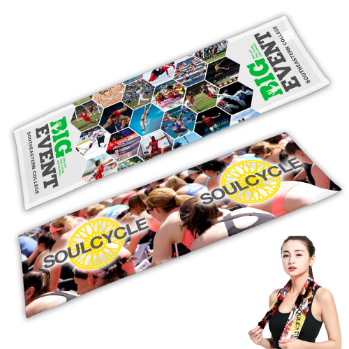 Promotional The Deluxe Sublimation Cooling Towel