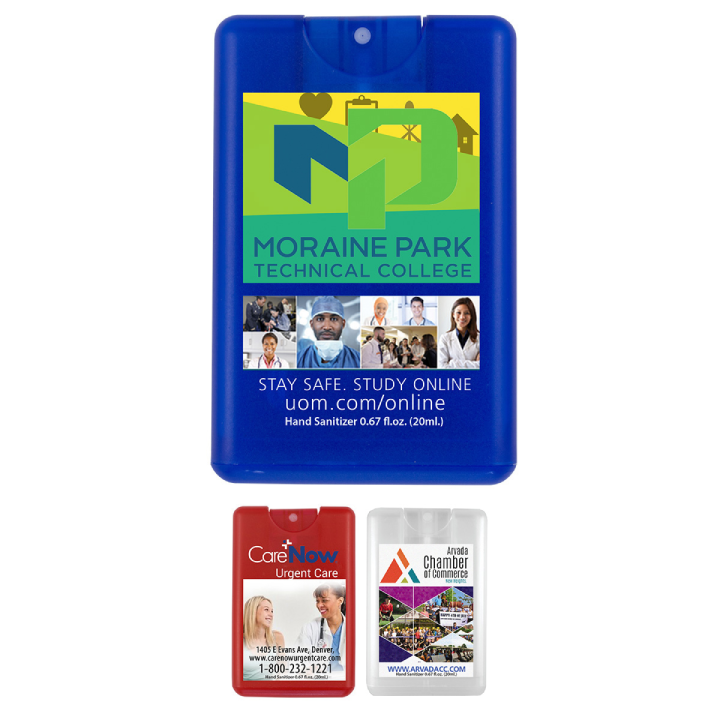 Promotional Antibacterial Hand Sanitizer Spray in Credit Card