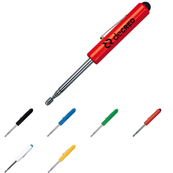 Promotional Telescoping 3/4lb. Magnet - Button Top Screwdriver 