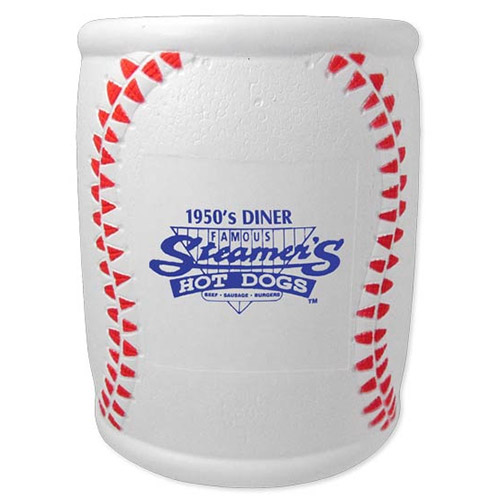 Promotional Sports Themed Beverage Can Cooler - Baseball
