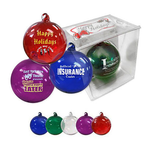 Promotional Hand Blown Glass Ornaments