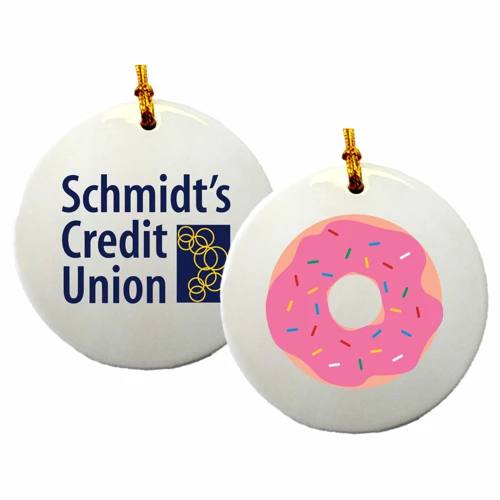 Promotional Ceramic Round Ornament