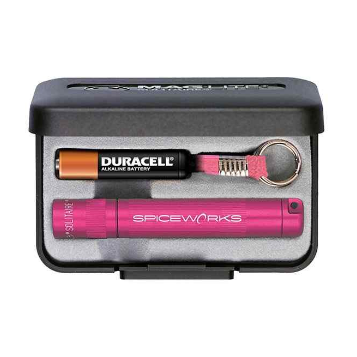 Promotional Breast Cancer Awareness Mag-Lite Solitaire