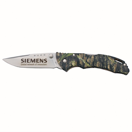 Promotional Custom Buck Bantam BBW Camo Lockback Knife