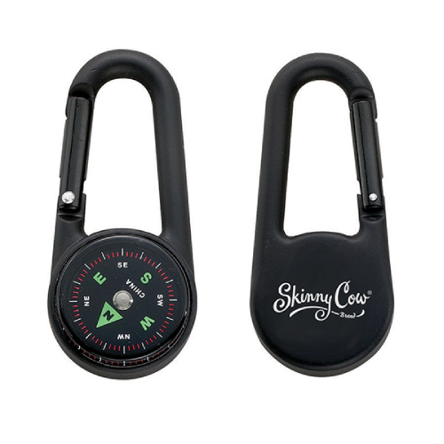 Promotional Black Carabiner Compass