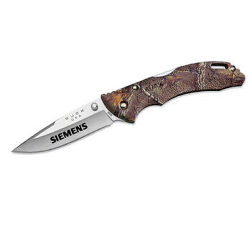 Promotional Buc® Bantam™ BLW Camo Lockback Knife