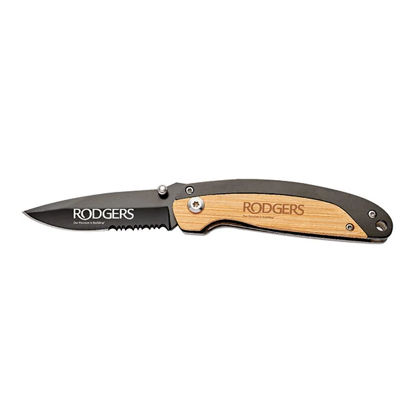 Promotional Cedar Creek® Bamboo Pocket Knife