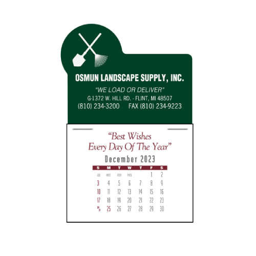 Promotional Press-N-Stick™ Header Contemporary Calendar (13-Month)