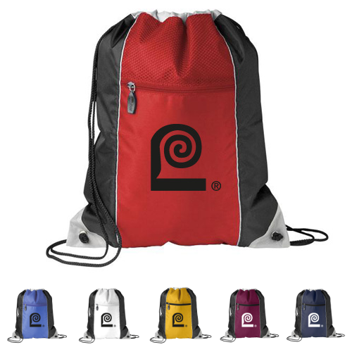 Promotional Triad Drawcord Backpack