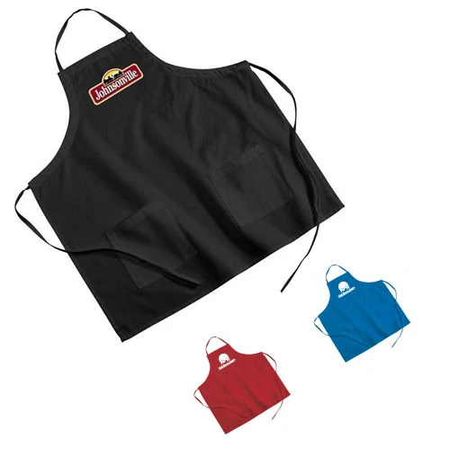View Image 2 of Colored Poly/Cotton Twill BBQ Apron