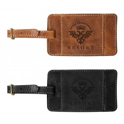 Promotional Westbridge Leather Luggage Tag