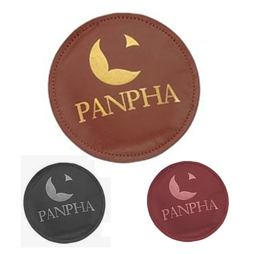 Promotional Round Leather Paperweight