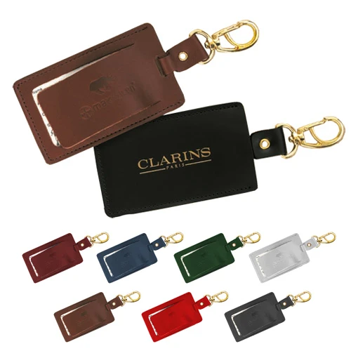 Swivel Leather Luggage Tag 