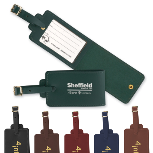 Deluxe Leather Luggage Tag