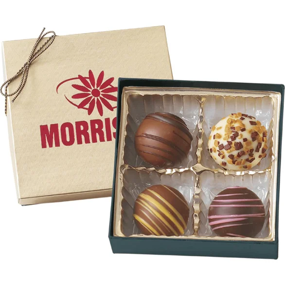 Promotional Truffle Gift Box with 4 Truffles