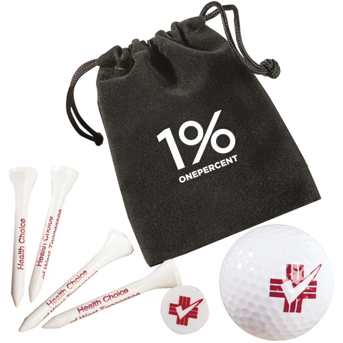 Golf Gift Set In Velour Bag 