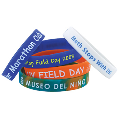 Promotional Silicone Wristband Screen Printed Youth Size