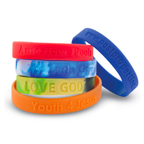 Promotional Silicone Wristband Debossed Youth Size