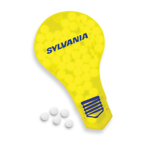 Promotional Slim Mints Light Bulb Design