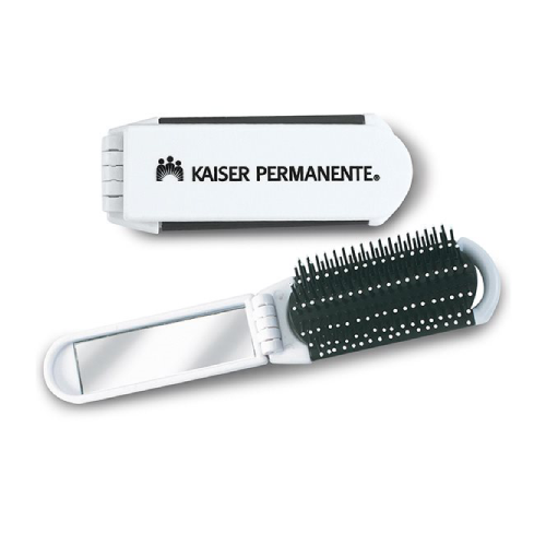 Promotional Folding Hairbrush Mirror