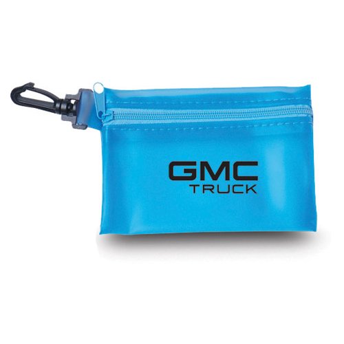 Promotional Zippered Pouch with Hook Clip