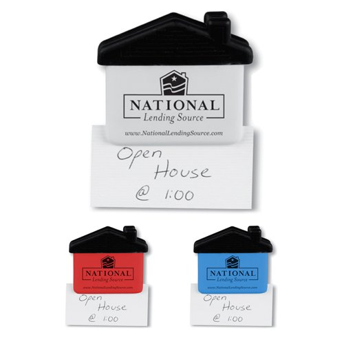 Promotional Jumbo House Magnetic Memo Holder/Clip