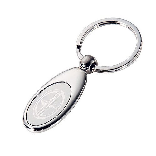 Oval Key Ring Chrome