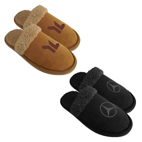 Promotional Custom Comfy Sherpa Slippers