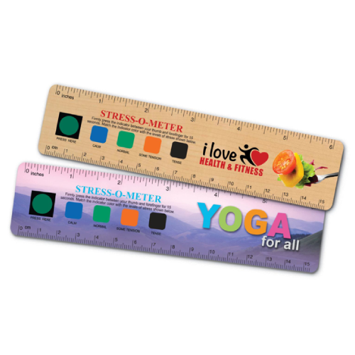 Promotional USA Stress-O-Meter™ 6” Ruler