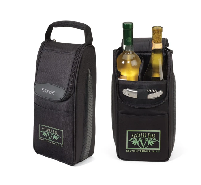 View Image 3 of Insulated Wine Carrier Lover's Gift Set