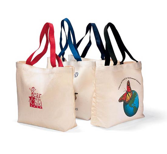 Colored Handle Tote 