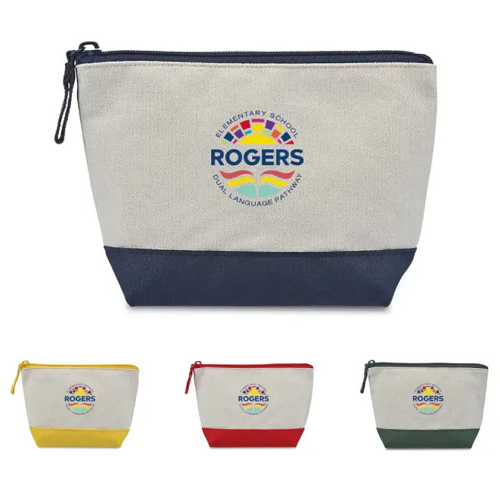 Promotional Canvas Zippered Pouch