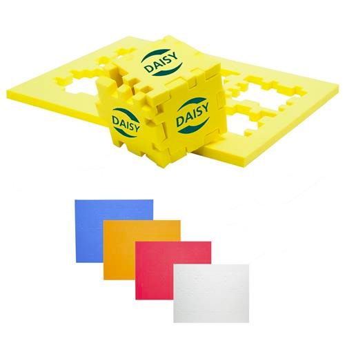 Foam Puzzle Cube imprinted with your logo.