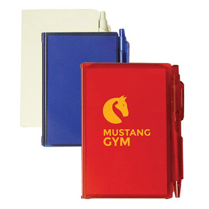 Promotional Memo Pad with Pen Lock
